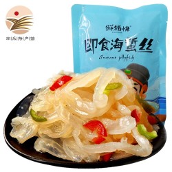 海蜇丝即食 带调料包 200g/袋 *4件