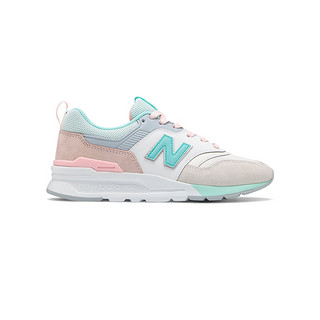 new balance 997H系列 女士休闲运动鞋 CW997HBA-B 白色/灰色/粉色 36