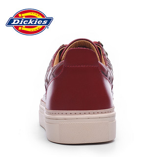 Dickies 帝客 真皮休闲板鞋163M50LXS90 (40-44、酒红色)