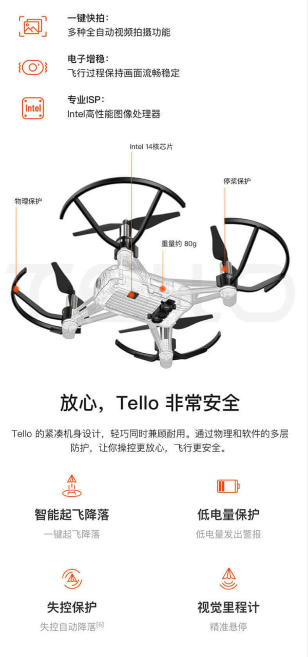 大疆无人机租赁 可选特洛Tello / 晓Spark / 御Mavic AIR