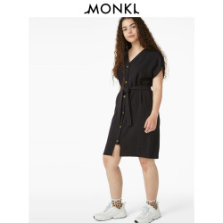 MONKI 0673340 女士修身短袖连衣裙