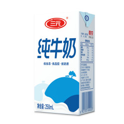 SANYUAN 三元 小方白纯牛奶 250ml*24盒