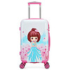 BEROZE韩版儿童拉杆箱20英寸卡通万向轮小孩行李箱女可爱旅行箱包学生登机箱宝宝拖箱 樱花女孩 20英寸登机箱