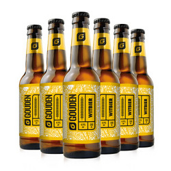 豪登（GOUDEN）比利时风味小麦白啤酒 比利时进口 精酿组合装 330ml*6瓶 *2件