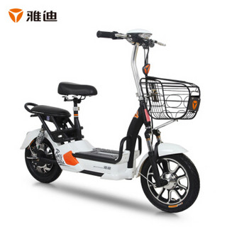 雅迪 小王子 雅迪电动车新款 小王子3C版 48V 黑色 电瓶车自行车踏板
