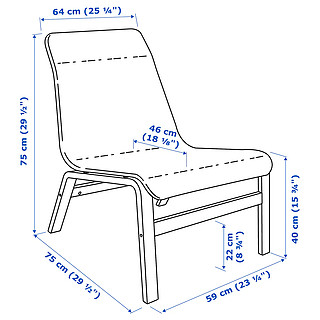 IKEA 宜家 102.336.07 NOLMYRA诺姆拉休闲椅