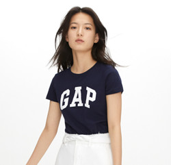 Gap 盖璞 254770 女装 徽标LOGO纯棉基本款短袖T恤