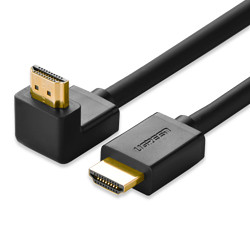 绿联 HDMI2.0音视频连接线 弯头直角 1米