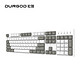 DURGOD杜伽K310  104键cherry樱桃轴可编程背光机械键盘（游戏键盘） TAURUS K310天然白（无光） 樱桃红轴