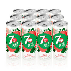 七喜 7UP 莫七托细长罐 西柚味 330ml*12罐 *2件