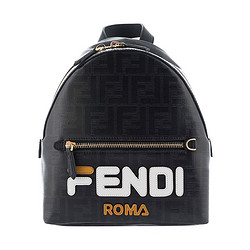 FENDI 芬迪 女士品牌LOGO字母印花装饰双肩背包