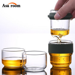 Asa room 玻璃旅行茶具套装