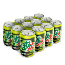  Pepsi 百事 激浪 柠檬味 汽水碳酸饮料 330ml*12罐