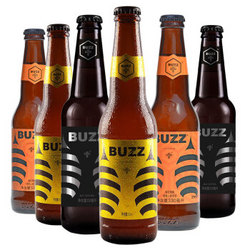 蜂狂精酿啤酒系列 桂花小麦 龙眼蜜拉格 橙香小麦啤 车厘子果味酒 6瓶装蜂狂精酿组合装 *4件