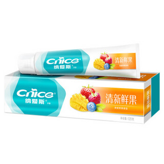 纳爱斯 清新鲜果牙膏120g 维C营养成分 清新口气 维护牙龈健康