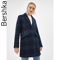 Bershka 巴适卡 06573200462 女士中长款毛呢外套