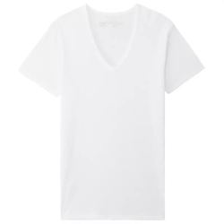 无印良品 MUJI 男式 干爽 凉感珠地网眼编织V领短袖T恤