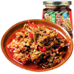 鱼泉 酸豆角肉末 下饭菜调味料开味菜咸菜 重庆特产 260g *3件