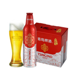 青岛啤酒鸿运当头473ml*8瓶装 *2件