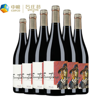 西班牙进口红酒 里奥哈产区DOC级 菲斯特艺术家干红葡萄酒整箱 750ML*6支装