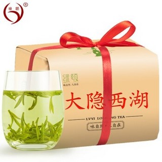 绿颐  大隐西湖 龙井茶叶 茶纸包 200g