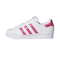 adidas 阿迪达斯 SUPERSTAR J 休闲鞋 DB1210 35.5-40码 亮白/天然粉