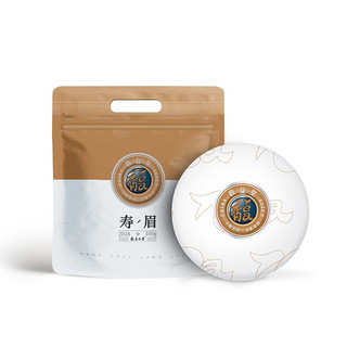 馥益堂白茶 福鼎白茶老白茶饼 正宗福建老寿眉茶饼100g入门级茶叶