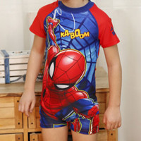 Disney 迪士尼 复仇者联盟蜘蛛侠系列 男童冲浪服 120 SWF10005B (复仇者联盟蜘蛛侠、120、锦纶、连体)