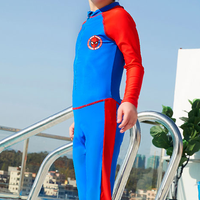 Disney 迪士尼 蜘蛛侠男童连体长袖长裤冲浪服系列 防晒舒适 140 SWF10003B (蜘蛛侠、 140 、聚酯纤维、连体)