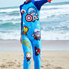 Disney 迪士尼 儿童泳衣 漫威复仇者联盟系列 男童长袖长裤连体冲浪服 彩蓝色 彩蓝色 130          S19W2F0142 (彩蓝色、130、聚酯纤维、连体)