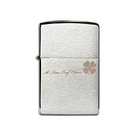 ZIPPO 之宝 200MP 四叶草 拉丝镀铬 防风打火机 *2件