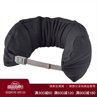 MUJI 無印良品 舒适颈部靠枕·弧形 户外 旅行 黑色 15.5×61cm