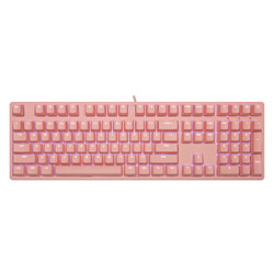 iKBC F210 粉色有线机械键盘 茶轴