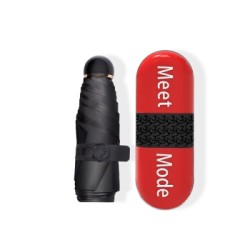 JUST MODE 黑胶防晒 五折胶囊伞 +凑单品