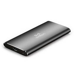 welken 威健XT5 Type-C USB3.1移动硬盘固态 1TB 铂灰银