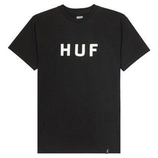 HUF 男士黑色短袖T恤 TS00508-BLACK-L