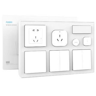 AQara 绿米 智能家庭礼品套装空调伴侣多功能网关插座组合 (白色)