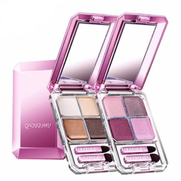 qdsuh巧迪尚惠眼影6g大地色人鱼姬眼影盘套装彩妆盘珠光哑光桃花妆