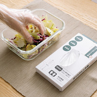 家の物语（KATEI STORY）日本加厚一次性手套餐饮卫食品龙虾透明塑料PE薄膜手套 100枚入 *4件