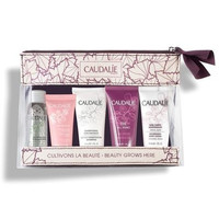CAUDALIE 欧缇丽大葡萄旅行五件套 (葡萄籽卸妆水30ml+冰淇淋面霜15ml+身体乳30ml+玫瑰沐浴液30ml+洗发液30ml)