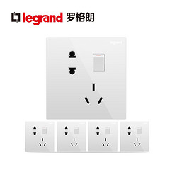 TCL-legrand 罗格朗 仕典系列 一开五孔插座*5只装