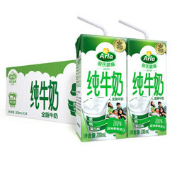 Arla 爱氏晨曦 全脂牛奶 200ml 24盒  