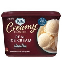 再降价：Bulla  鲜奶冰淇淋桶装 2L