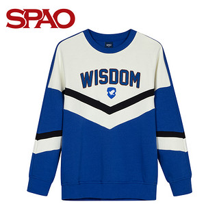 SPAO SPMW949D10 哈利波特联名款情侣V字拼色卫衣