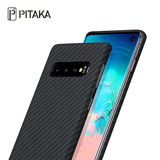 PITAKA 三星 Galaxy10e 凯夫拉保护壳防摔手机壳 黑色