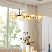魔豆吊灯全铜餐厅吊灯客厅灯家用现代简约卧室灯创意个性北欧灯具
