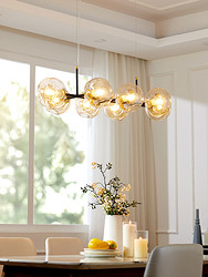 魔豆吊灯全铜餐厅吊灯客厅灯家用现代简约卧室灯创意个性北欧灯具