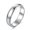 zhenai 珍艾 Pt950铂金戒指对戒 经典简约光面光圈白金戒指男女款情侣结婚求婚对戒 16#5.22g    B-1088