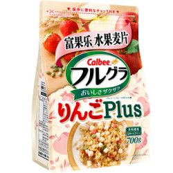 Calbee 卡乐比 日本进口水果麦片 苹果风味 700g *3件