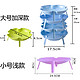 嘉跃宝塔盘火锅盘厨房多层可叠加配菜盘花型盘子饭店省空间点心盘
